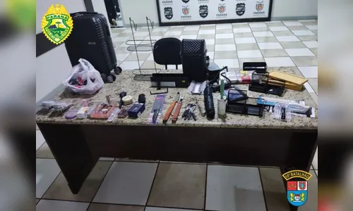 Ladrão usa mala para furtar 78 itens em lojas do centro de Apucarana