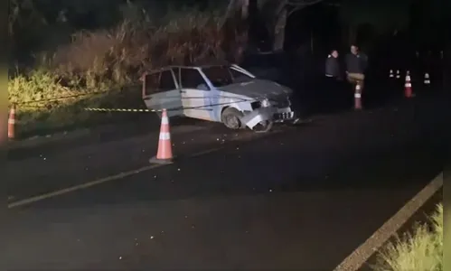 Motorista de Fiat Uno morre após colisão com árvore na PR-487