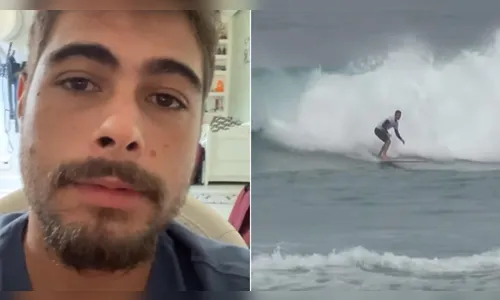 Rafael Vitti sofre acidente ao surfar e mostra machucado; veja