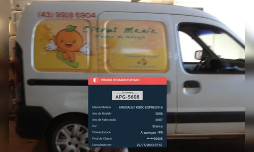 Criminosos arrobam barracão e furtam carro de empresa em Arapongas