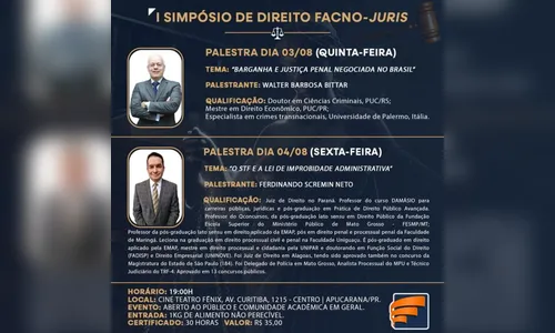 Cine Fênix sediará simpósio de Direito; saiba como participar