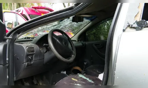 Carro com dois idosos capota durante ultrapassagem na BR-373