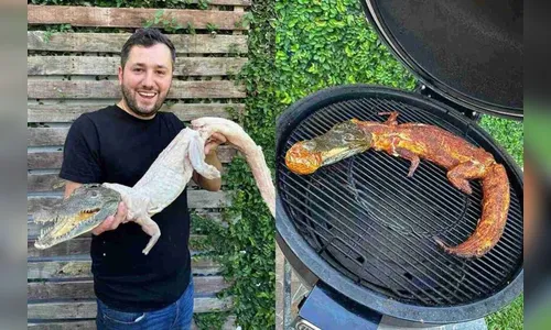 'Churrasco' de crocodilo: homem pode ser preso por assar réptil