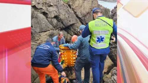 Resgate foi realizado pelos Bombeiros