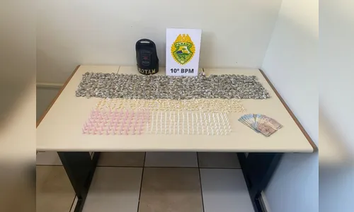 Rotam prende homem com várias porções de maconha, crack e cocaína