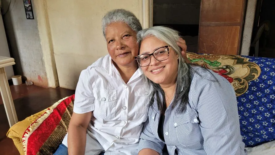 Irene e Marilda em Apucarana: encontro emocionante