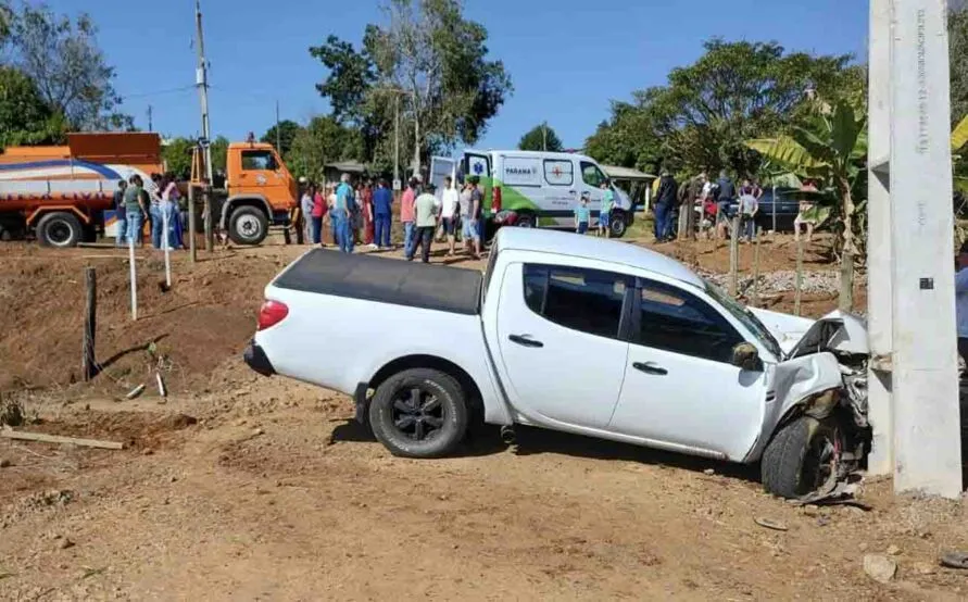 O acidente foi registrado por volta das 13h30,  na comunidade Rio do Padre