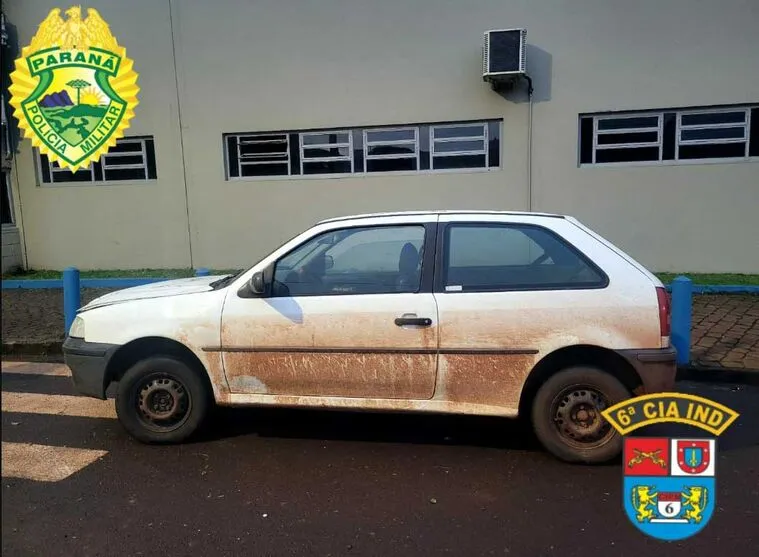 O carro foi encontrado abandonado na Av. São Paulo