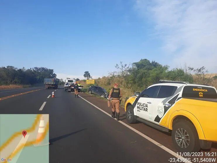 Polícia Rodoviária Estadual foi ao local