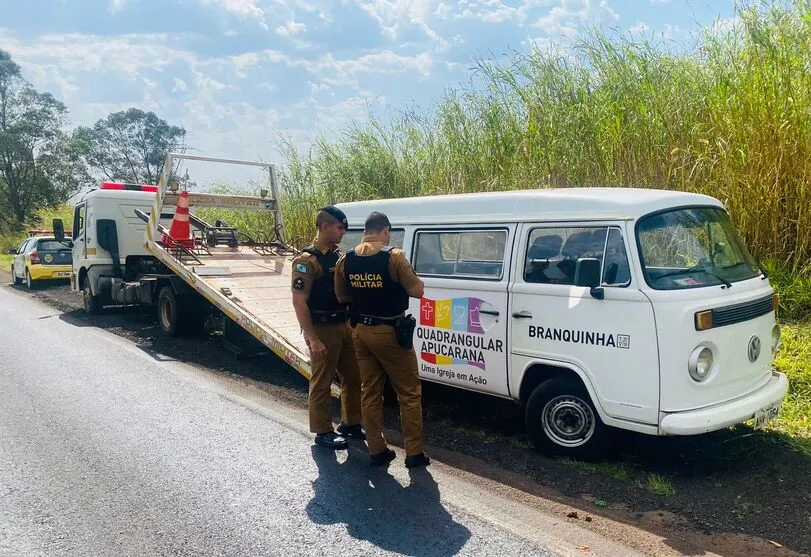 A Kombi foi localizada próxima a PR-170