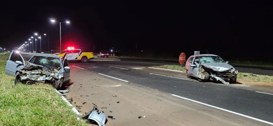 Acidente envolveu dois veículos em Arapongas