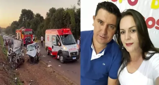 Acidente foi na tarde de domingo. Casal morreu no local