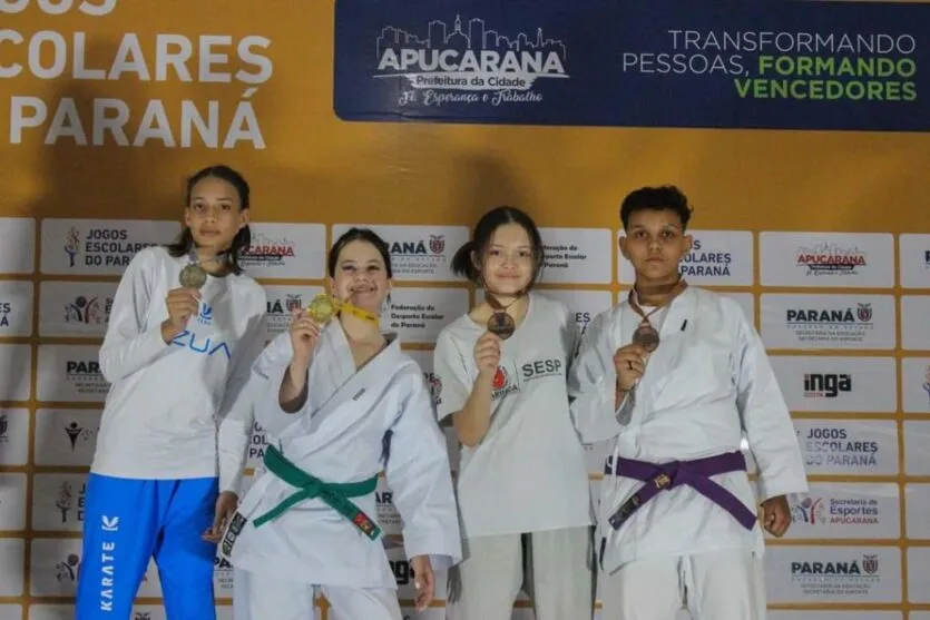 Apucaranense foi medalhista no karatê