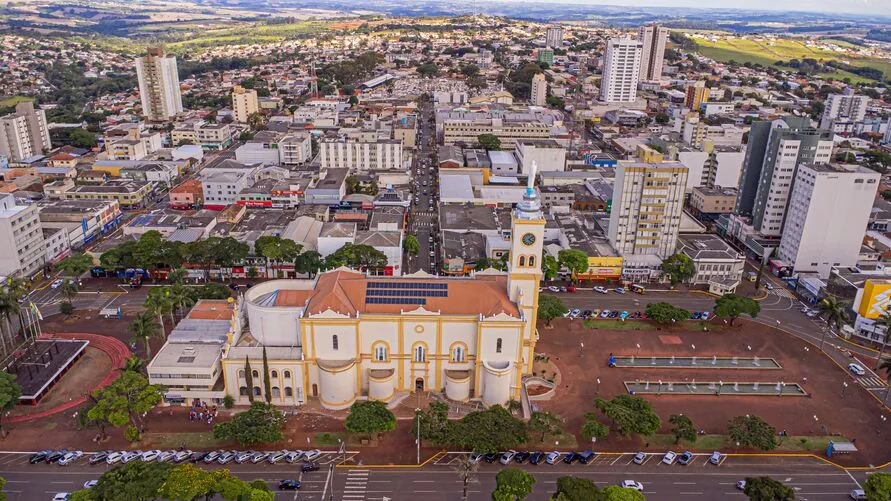 Catedral Nossa Senhora de Lourdes em Apucarana: cidade é destaque em estudo