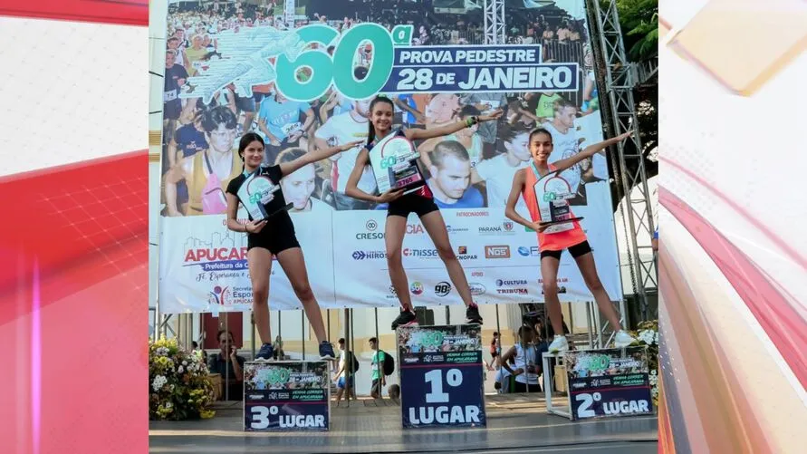 Madelaine defende a equipe de atletismo da Secretaria Municipal de Esportes de Apucarana