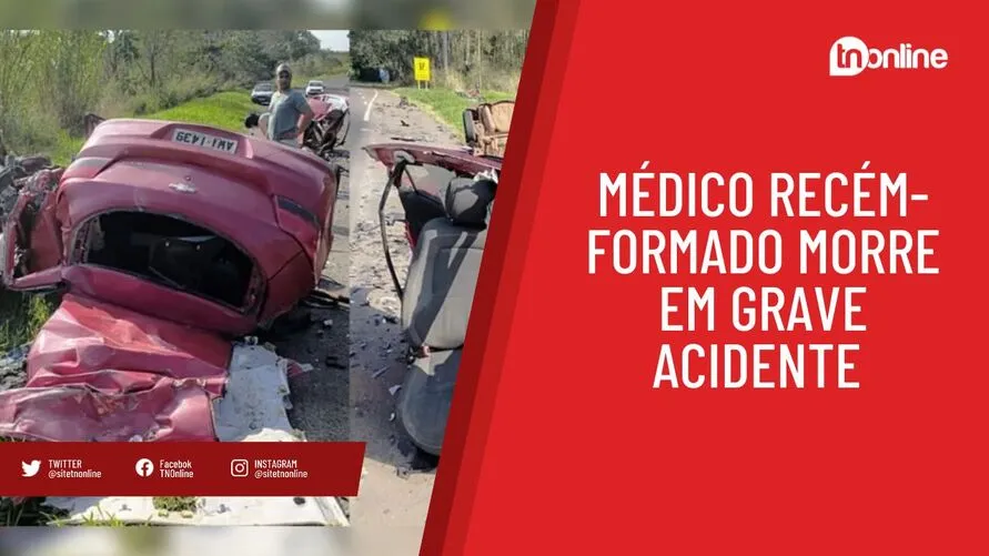 Médico recém-formado morre em grave acidente na PR-323