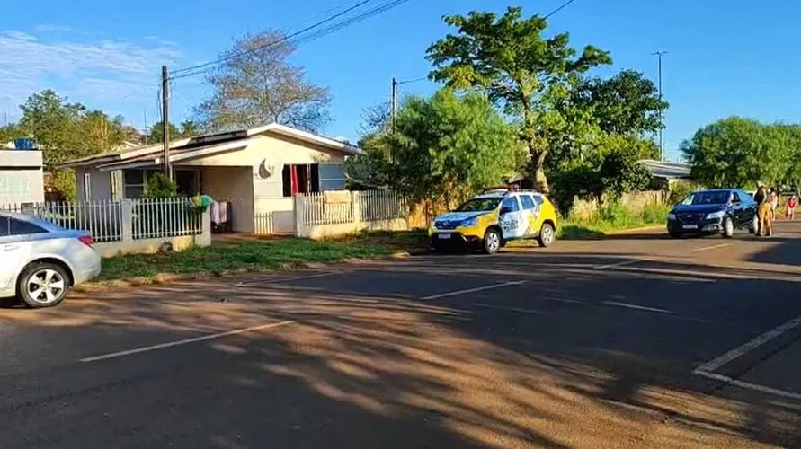 O homicídio ocorreu em uma residência na rua Eliot na cidade de Quedas do Iguaçu