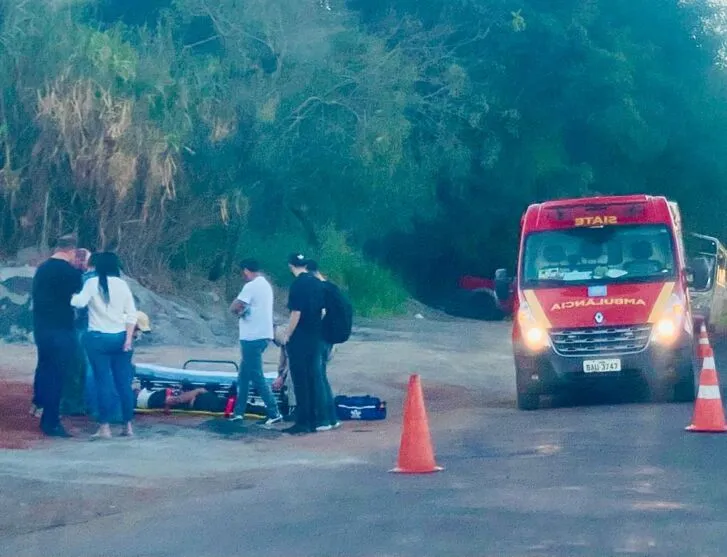 Siate atendeu motociclista em Apucarana