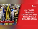 Colegas de trabalho apaixonados pela mesma mulher brigam em ônibus