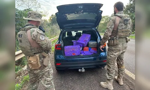 PRF apreende mais de 400 quilos de maconha no PR; veja a perseguição