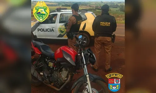 Moto furtada em Ivaiporã é encontrada abandonada em Arapuã