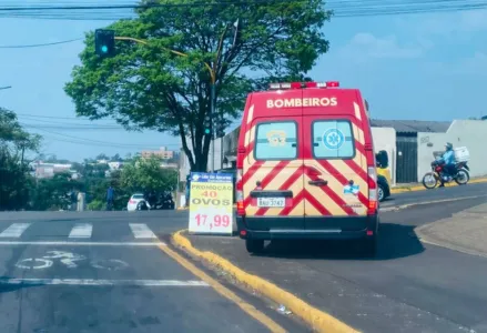 A moto trafegava sentido bairro centro.