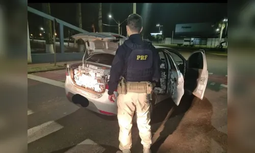 PRF apreende cerca de 40 mil cigarros contrabandeados em Arapongas