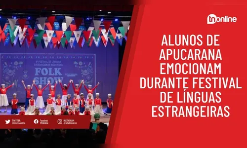 Alunos de Apucarana emocionam durante festival de Línguas Estrangeiras