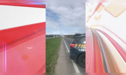 Destombamento de caminhão interdita totalmente a BR-116, em Curitiba