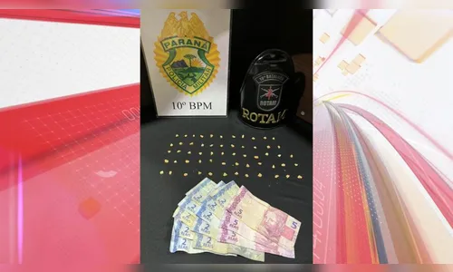 Rotam prende jovem de 22 anos com 58 porções de crack em Apucarana