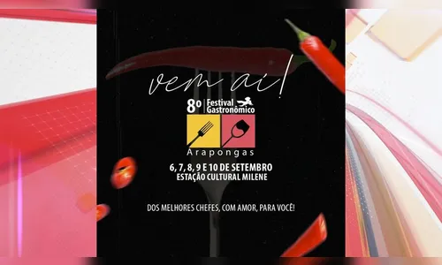 Veja a programação do 8º Festival Gastronômico de Arapongas