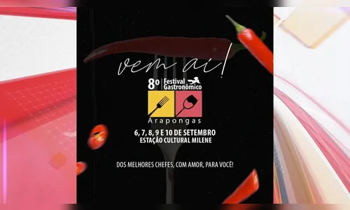 Arapongas anuncia a 8ªedição do Festival Gastronômico