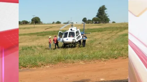 Helicóptero de resgate foi acionado mas vítima morreu no local