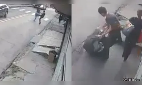 Vídeo mostra homem dando 