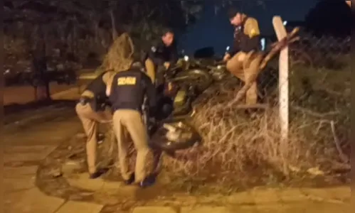 Ladrões tentam furtar motos do pátio da Polícia Militar em Arapongas
