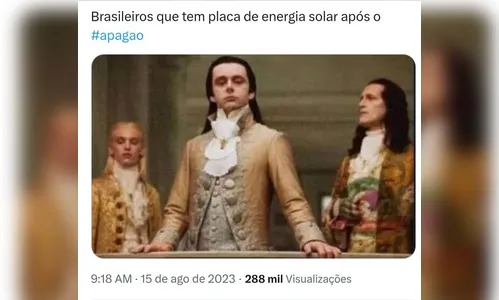 Apagão nacional: falta de luz no Brasil gera reação nas redes sociais
