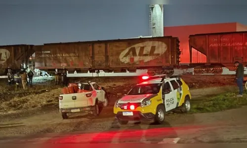 Homem morre atropelado por trem ao buscar chinelo nos trilhos no PR