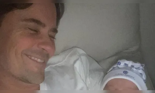 Paulinho Vilhena aparece em foto com a filha recém-nascida; veja