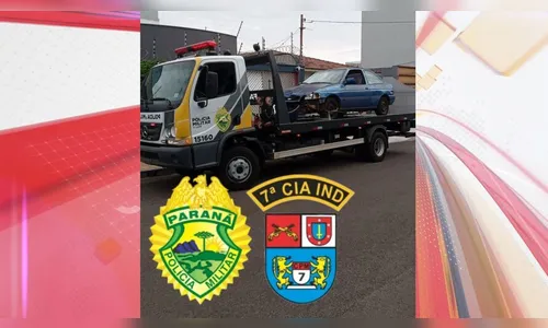 Polícia Militar recupera carro furtado em Arapongas
