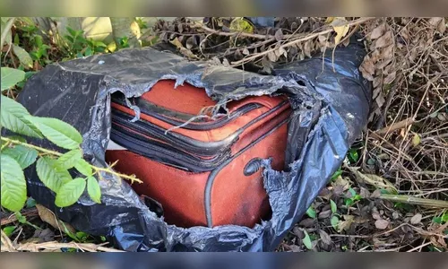 Exames preliminares mostram que corpo encontrado em mala é de mulher