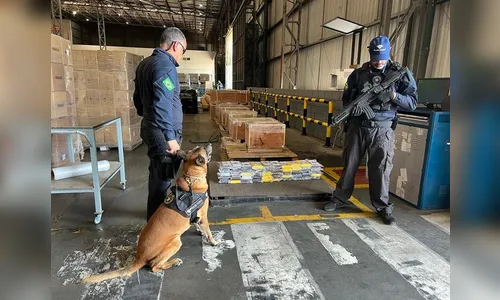 Receita Federal apreende 55kg de cocaína no Porto de Paranaguá