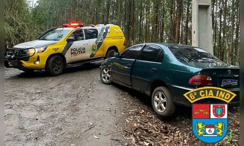 PM recupera carro furtado e prende cinco suspeitos em Faxinal