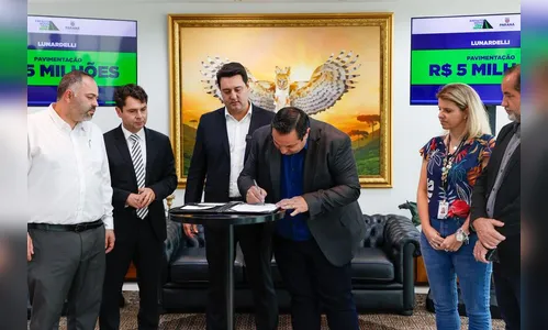 Lunardelli garante R$ 5 milhões para obras de pavimentação