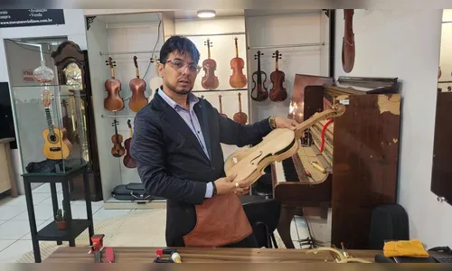 Violinos fabricados por luthier de Apucarana ganham o Brasil; veja