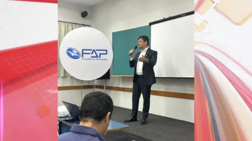 Sérgio Moro durante palestra na FAP