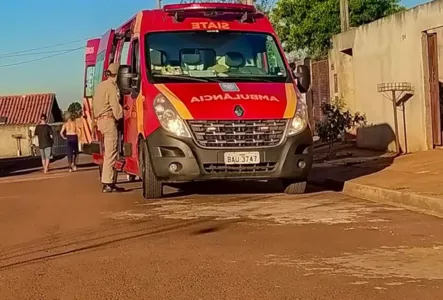 Siate dos bombeiros foi ao local atender a vítima