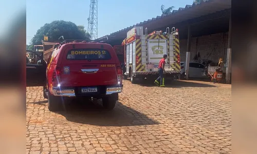 Bombeiros controlam princípio de incêndio em Cambira