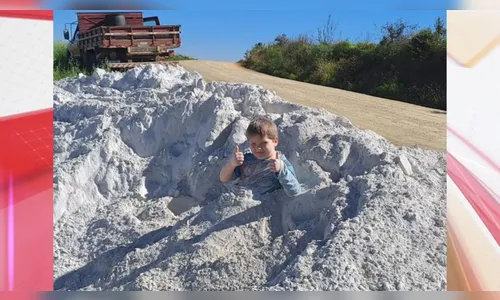 Menino de 7 anos morre após brincar com calcário em fazenda do PR