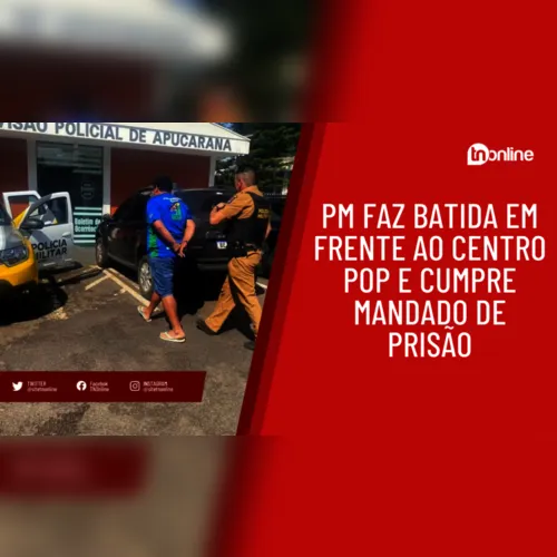 PM faz batida em frente ao Centro Pop e cumpre mandado de prisão