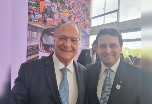Junior da Femac com o vice-presidente Geraldo Alckmin em Brasília